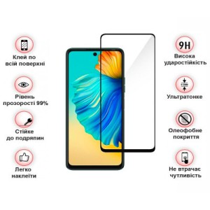 Стекло защитное BeCover Tecno Camon 19 (CI6n)/19 Pro (CI8n) Black (708162)