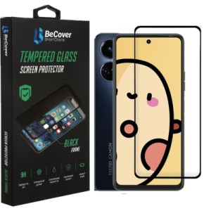 Стекло защитное BeCover Tecno Camon 19 Neo (CH6i) Black (708168)