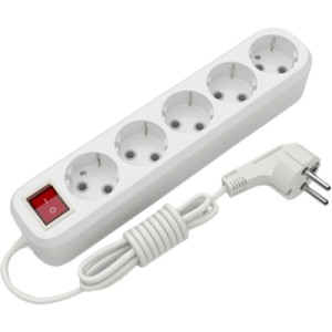 Сетевой удлинитель Electrum C-ES-1815 5.0m, 5 роз, white (C-ES-1815)
