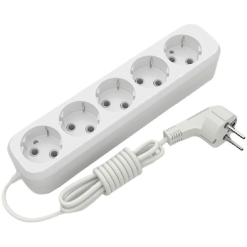 Сетевой удлинитель Electrum C-ES-1794 5.0m, 5 роз, white (C-ES-1794)