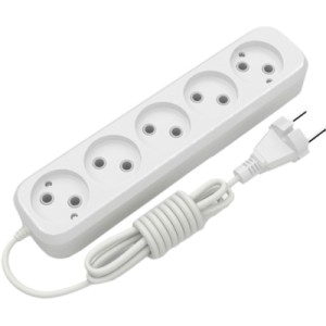 Сетевой удлинитель Electrum C-ES-1796 2.0m, 5 роз, white (C-ES-1796)