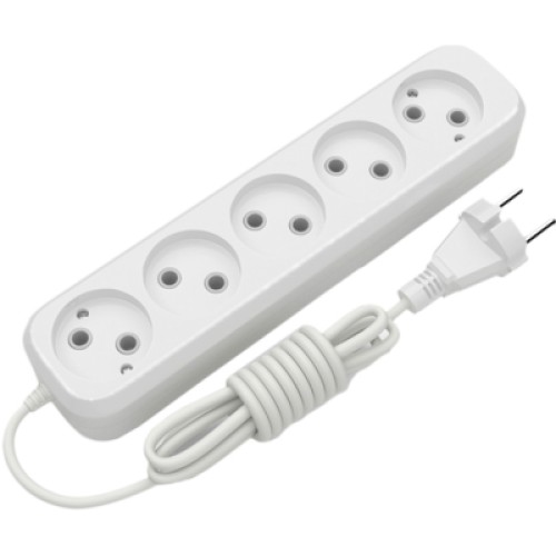 Сетевой удлинитель Electrum C-ES-1796 2.0m, 5 роз, white (C-ES-1796)