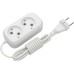 Сетевой удлинитель Electrum C-ES-1782 2.0m, 2 роз, white (C-ES-1782)