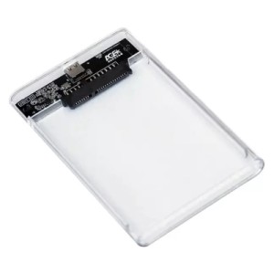 Кишеня зовнішня AgeStar 2.5", USB 3.2, 9.5 mm / 7 mm HDD/SSD, Transparent (3UB2P4C (Transparent))