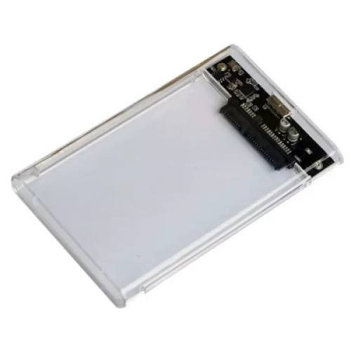 Карман внешний AgeStar 2.5", USB 3.2, 9.5 mm / 7 mm HDD/SSD, Transparent (3UB2P4C (Transparent))
