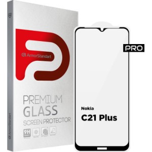 Стекло защитное Armorstandart Pro Nokia C21 Plus Black (ARM62198)