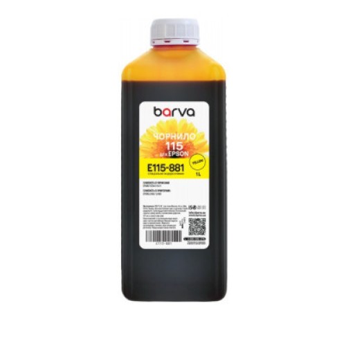Чернила Barva Epson 115 1л, Y (E115-881)
