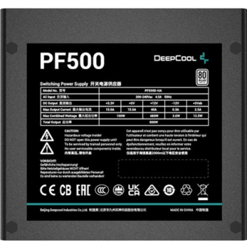 Блок питания Deepcool 500W PF500 (R-PF500D-HA0B-EU)