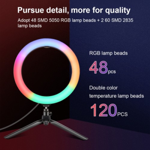 Набор блогера Puluz Ring USB LED lamp PKT3082B 10" + table stand (PKT3082B)