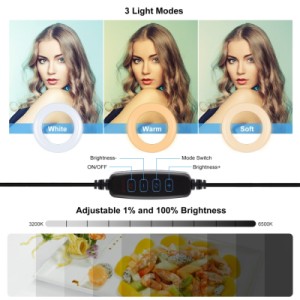 Набір блогера Puluz Ring USB LED lamp PKT3126B 10.2" + зажим (PKT3126B)