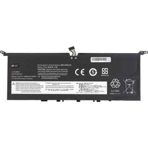 Аккумулятор для ноутбука LENOVO Yoga S730-13IWL (L17C4PE1) 14.8V 2600mAh PowerPlant (NB481415)