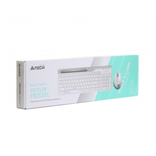 Комплект A4Tech FB2535C Wireless/Bluetooth Icy White (FB2535C Icy White)