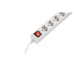 Сетевой удлинитель 2E 5XSchuko з вимикачем,1.5м, white (2E-U05ESM1.5)