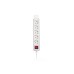 Сетевой удлинитель 2E 5XSchuko з вимикачем,5м, white (2E-U05ES15M5)