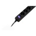 Сетевой удлинитель 2E 5XSchuko з вимикачем, 5м, black (2E-U05ES15M5BK)