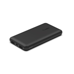 Батарея універсальна Belkin 10000mAh, USB-C, 2*USB-A, 3A max, 6" USB-A to USB-C cable, Black (BPB011btBK)
