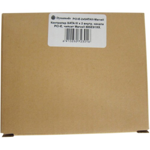 Контроллер Dynamode PCI-E to 2 х SATA III (6 Gb/s), 2 ch (PCI-E-2xSATAIII-Marvell) Контроллер Dynamode PCI-E to 2 х SATA III (6 Gb/s), 2 ch (PCI-E-2xSATAIII-Marvell)