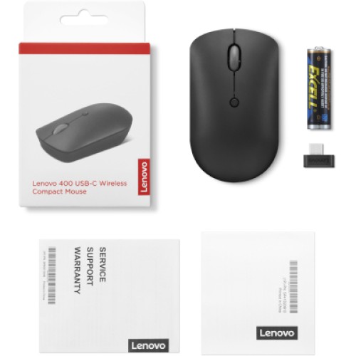 Мышка Lenovo 400 USB-C Wireless Black (GY51D20865)