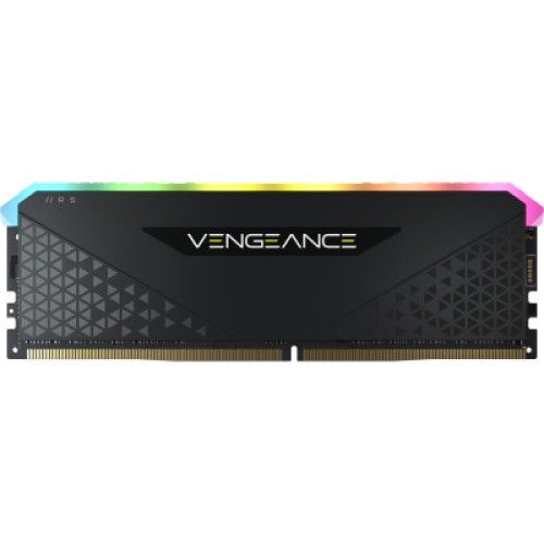 Модуль памяти для компьютера DDR4 16GB 3200 MHz Vengeance RGB RS Black Corsair (CMG16GX4M1E3200C16)