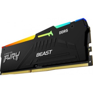 Модуль памяти для компьютера DDR5 32GB (2x16GB) 5200 MHz Beast RGB XMP Kingston Fury (ex.HyperX) (KF552C40BBAK2-32)
