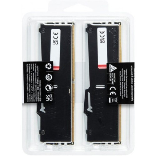 Модуль памяти для компьютера DDR5 32GB (2x16GB) 5200 MHz Beast RGB XMP Kingston Fury (ex.HyperX) (KF552C40BBAK2-32)