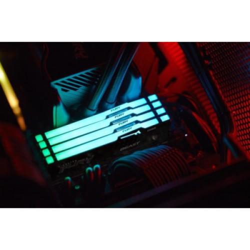 Модуль памяти для компьютера DDR5 32GB (2x16GB) 5200 MHz Beast RGB XMP Kingston Fury (ex.HyperX) (KF552C40BBAK2-32)