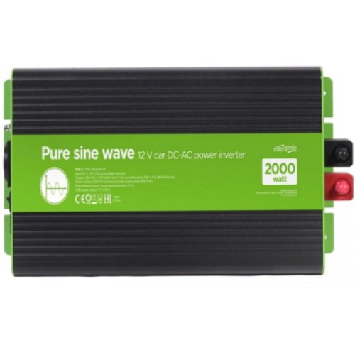 Автомобильный инвертор EnerGenie 12V/230V 2000W (4000W peak power) чистая синусоида (EG-PWC-PS2000-01)