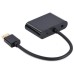 Переходник Cablexpert HDMI to HDMI/VGA+audio 3.5mm (A-HDMIM-HDMIFVGAF-01)