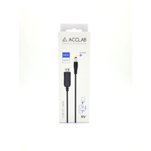 Кабель питания USB to DC 5.5х2.1mm 9V 1A ACCLAB (1283126552830)