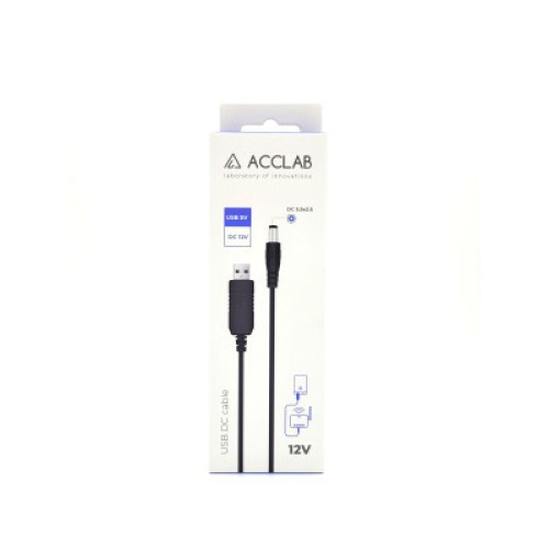 Кабель питания USB to DC 5.5х2.5mm 12V 1A ACCLAB (1283126552847)