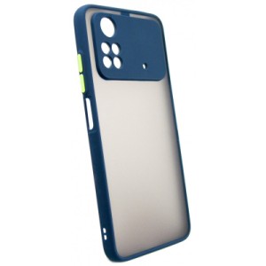 Чехол для мобильного телефона Dengos Matte Poco M4 Pro 4G (blue) (DG-TPU-MATT-116)