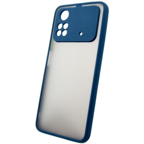 Чехол для мобильного телефона Dengos Matte Poco M4 Pro 4G (blue) (DG-TPU-MATT-116)