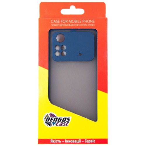 Чехол для мобильного телефона Dengos Matte Poco M4 Pro 4G (blue) (DG-TPU-MATT-116)