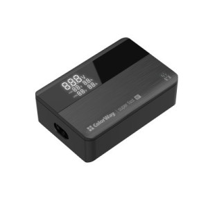 Зарядное устройство ColorWay Power Delivery (2USB-A + 2USB TYPE-C) (65W) black (CW-CHS040PD-BK)