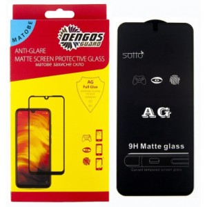 Стекло защитное Dengos Full Glue Matte Infinix Hot 12 Play black frame (TGFG-MATT-41)
