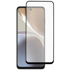 Стекло защитное Dengos Full Glue Motorola G22 black frame (TGFG-246)