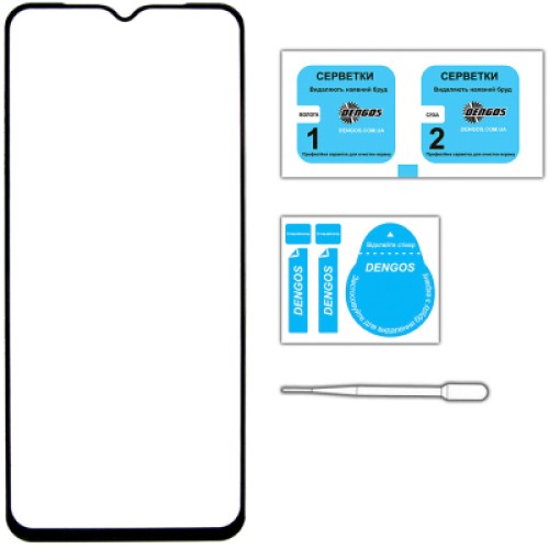 Стекло защитное Dengos Full Glue Nokia G11 black frame (TGFG-235)