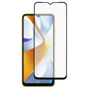 Стекло защитное Dengos Full Glue Poco C40 black frame (TGFG-239)