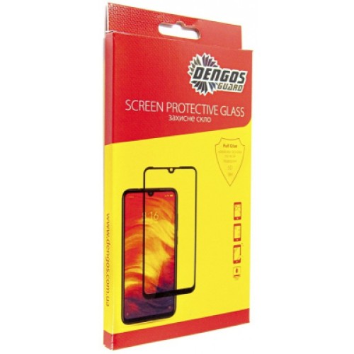 Стекло защитное Dengos Full Glue Poco M4 Pro 4G black frame (TGFG-240)