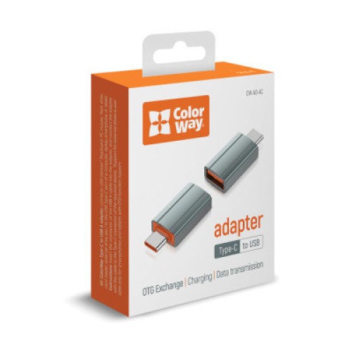 Переходник USB-A toUSB-C ColorWay (CW-AD-AC)