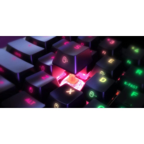 Клавиатура Xtrfy K5 68 keys Kailh Red Hot-swap RGB UA Black (K5-RGB-CPT-BLACK-R-UKR)