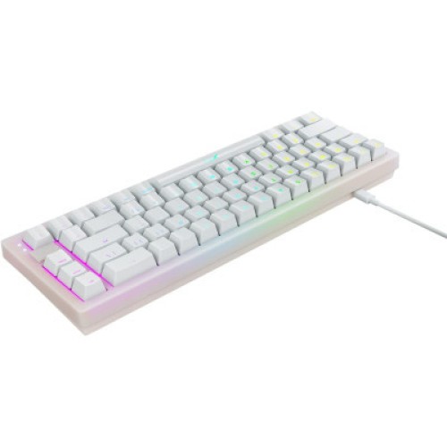 Клавиатура Xtrfy K5 68 keys Kailh Red Hot-swap RGB UA White (K5-RGB-CPT-TPWHITE-R-UKR)