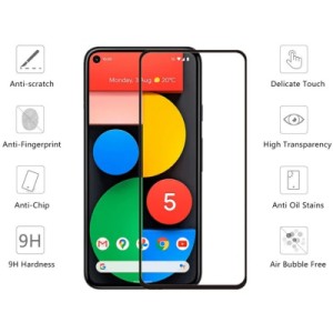 Стекло защитное Drobak Google Pixel 5 Frame A+ Black (606004)