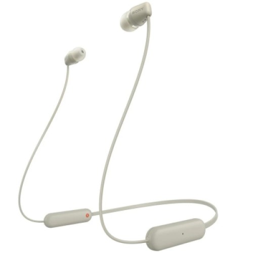 Наушники Sony WI-C100 Beige (WIC100C.CE7)