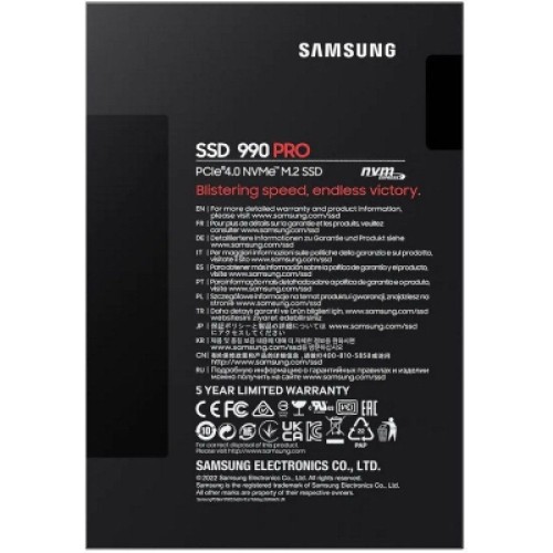 Накопитель SSD M.2 2280 2TB 990 PRO Samsung (MZ-V9P2T0BW)