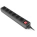 Сетевой фильтр питания REAL-EL RS-6 Protect M 1.8m, black (EL122300032)