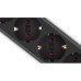 Сетевой фильтр питания REAL-EL RS-6 Protect M 1.8m, black (EL122300032)