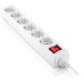 Сетевой фильтр питания REAL-EL RS-6 Protect M 5m, white (EL122300035)