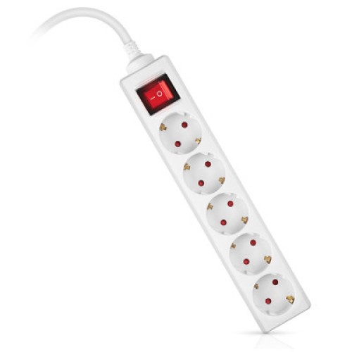 Сетевой фильтр питания REAL-EL RS-Protect M 1.8m, white (EL122300025)