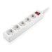 Сетевой фильтр питания REAL-EL RS-Protect M 1.8m, white (EL122300025)